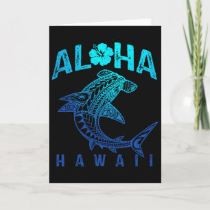 Aloha Hawaï Tril Haai Polynesische Hawaiaanse Stra Kaart