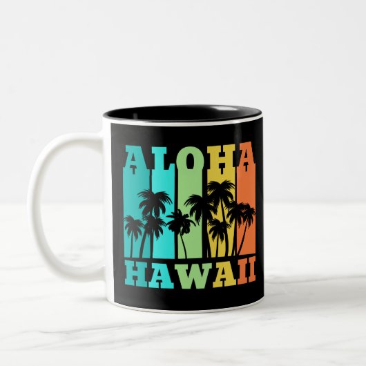 Aloha Hawaï Tweekleurige Koffiemok (Links)