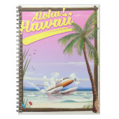 Aloha! Hawaï Vintage stijl reisposter Notitieboek (Voorkant)