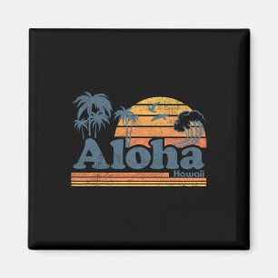 Aloha Hawaï Vintage Strand Zomer Surfen 70s Retro Magneet