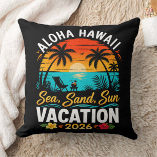 Aloha Hawaï Zee Zand Zon 2026 Kussen