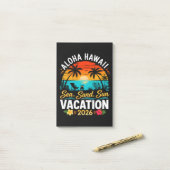 Aloha Hawaï Zee Zand Zon 2026 Post-it® Notes (Op bureau)