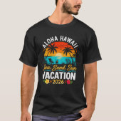 Aloha Hawaï Zee Zand Zon 2026 T-shirt (Voorkant)
