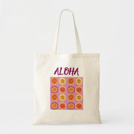 Aloha Hawaïaans Retro Fruit Roze Tote Bag