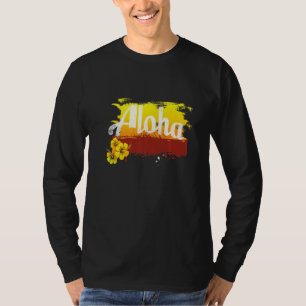 Aloha Hawaïaans Tiki Retro Vintage Maui Ohana Prem T-shirt