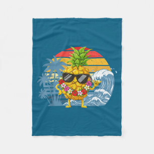 Aloha Hawaïaanse Ananas Bord Hawaï Shaka Meme Fleece Deken