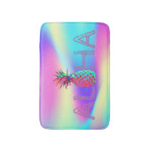 Aloha Hawaiaanse Ananas Holografisch Badmat (Voorkant Verticaal)