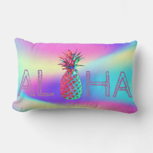 Aloha Hawaïaanse Ananas Ombre Holografisch Kussen