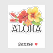 Aloha Hawaiaanse Bloemen Sticker (Vel)