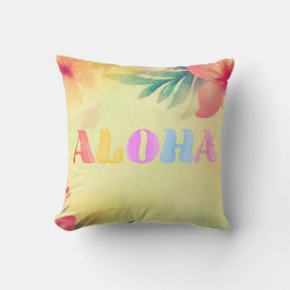 Aloha Hawaïaanse bloemenprint Kussen
