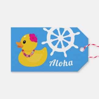 Aloha Hawaïaanse Cruise Eendje Jagen Cute Cadeaulabel