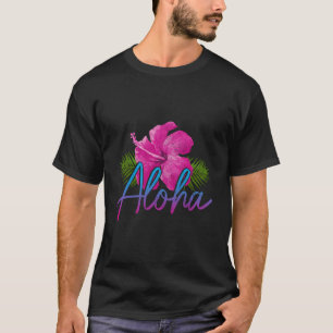 Aloha Hawaiaanse Eilanden Hawaï Surfen Hibiscus Bl T-shirt