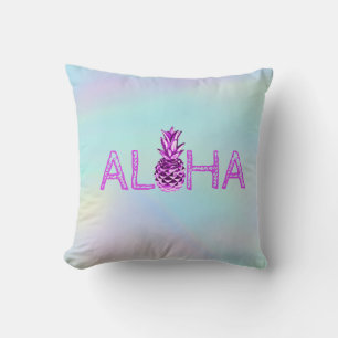 Aloha Hawaïaanse Metallic Ananas Holografisch Kussen