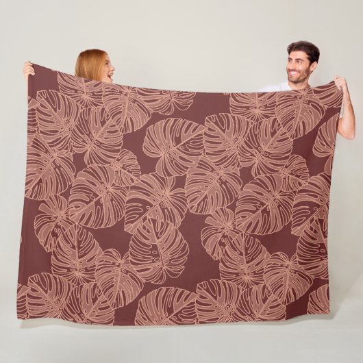 Aloha Hawaiaanse patroonprint Fleece Deken (In situ)