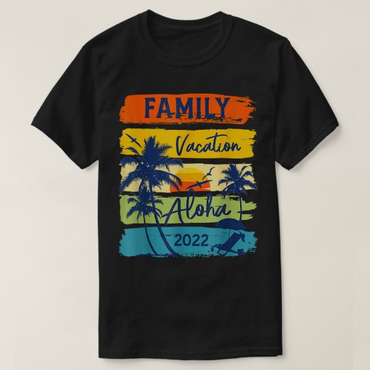 Aloha Hawaiaanse Vakantie 2022 Spring Break Retro  T-shirt (Design voorkant)