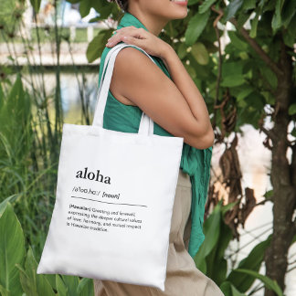 Aloha Hawaiaanse Woord Definitie Groet Hawaï Tote Bag