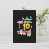 Aloha Hawaii 10e verjaardag 10 jaar oude Flamingo  Kaart (Staand voorkant)