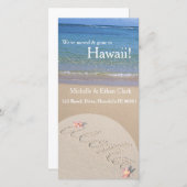 Aloha Hawaii Adreswijziging Aangepaste fotokaart Aankondiging (Voorkant / Achterkant)