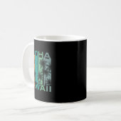 Aloha Hawaii Antieke Surfplank Koffiemok (Voorkant links)