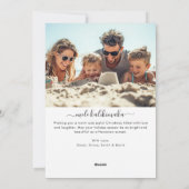 Aloha Hawaii Beach Kerstfoto Mele Kalikimaka Feestdagenkaart (Achterkant)