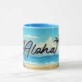 Aloha Hawaii Beach Souvenir Koffie Mok (Midden)