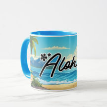 Aloha Hawaii Beach Souvenir Koffie Mok