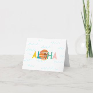 Aloha Hawaii Beach thema Kaart voor elke gelegenhe
