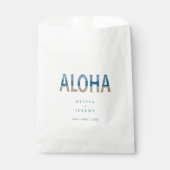 Aloha Hawaii Beach Tropische bestemming Bruiloft Bedankzakje (Voorkant)