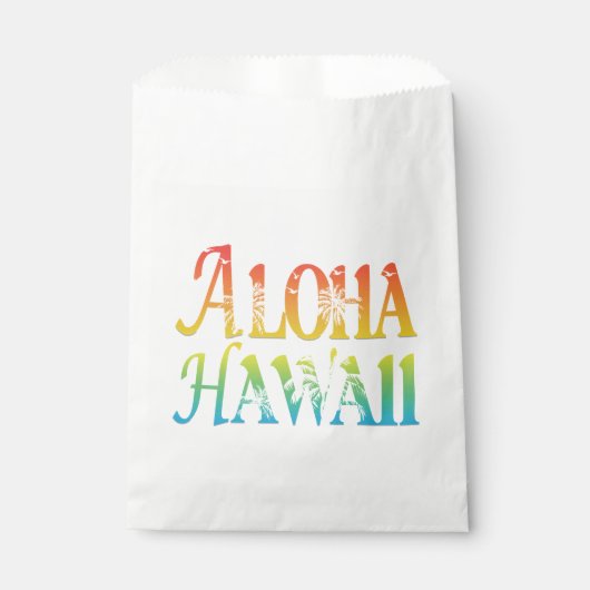 Aloha Hawaii Bedankzakje (Voorkant)
