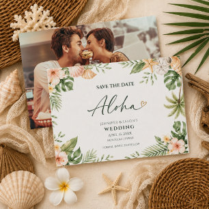 Aloha Hawaii Bestemming Trouwfoto Save The Date