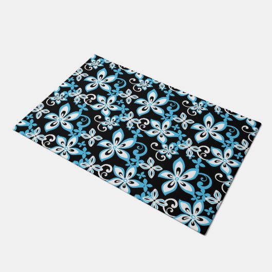 ALOHA HAWAII (BLACK/BLUE) DEURMAT (Schuin)