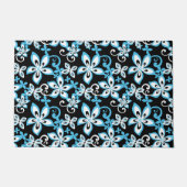 ALOHA HAWAII (BLACK/BLUE) DEURMAT (Voorkant)