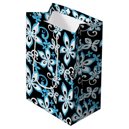 ALOHA HAWAII (BLACK/BLUE) MEDIUM CADEAUZAKJE (Voorkant Gekanteld)
