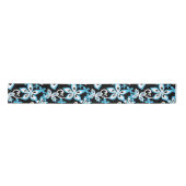 ALOHA HAWAII (BLACK/BLUE) SATIN RIBBON SATIJNEN LINT (Voorkant)