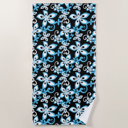 ALOHA HAWAII (BLACK/BLUE) STRANDLAKEN (Voorkant)