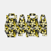 ALOHA HAWAII (BLACK/GEEL) BEDANKDOOSJES (Uitgevouwen)