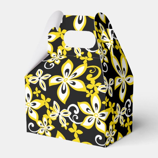 ALOHA HAWAII (BLACK/GEEL) BEDANKDOOSJES (Voorkant Zijde)