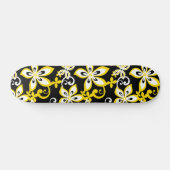 ALOHA HAWAII (BLACK/GEEL) PERSOONLIJK SKATEBOARD (Horizontaal)