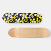 ALOHA HAWAII (BLACK/GEEL) PERSOONLIJK SKATEBOARD (Horizontaal)