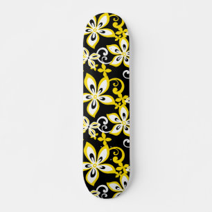 ALOHA HAWAII (BLACK/GEEL) PERSOONLIJK SKATEBOARD