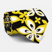 ALOHA HAWAII (BLACK/GEEL) STROPDAS (Opgerold)