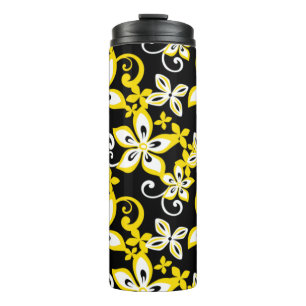 ALOHA HAWAII (BLACK/GEEL) THERMALE TUMBLER THERMOSBEKER