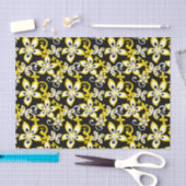 ALOHA HAWAII (BLACK/GEEL) TISSUEPAPIER (Craft)