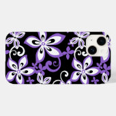 ALOHA HAWAII (BLACK/LAVENDER) Case-Mate iPhone CASE (Achterkant (horizontaal))
