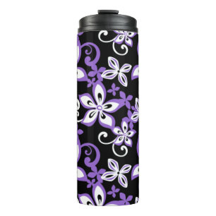 ALOHA HAWAII (BLACK/LAVENDER) THERMALE TUMBLER THERMOSBEKER