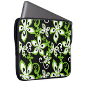 ALOHA HAWAII (BLACK/LIMOEN) Electronics Bag Laptop Sleeve (Voorkant Rechts)