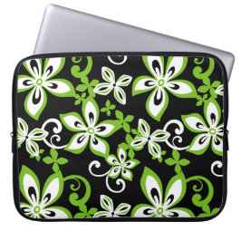 ALOHA HAWAII (BLACK/LIMOEN) Electronics Bag Laptop Sleeve