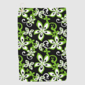 ALOHA HAWAII (BLACK/LIMOEN) GOLFHANDDOEK (Voorkant)
