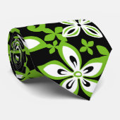 ALOHA HAWAII (BLACK/LIMOEN) STROPDAS (Opgerold)