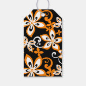 ALOHA HAWAII (BLACK/ORANJE) GIFT-LABELS CADEAULABEL (Voorkant)